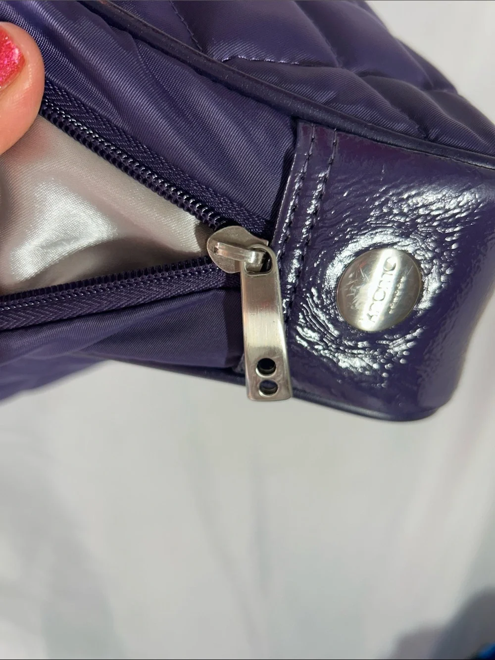 Quilted Purple Laptop Bag for Women - Stylish Carry Case